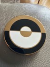 Vintage Art Deco Elgin American Compact Case Mcm Original With Puff Mid Century