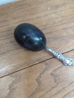 Antique Victorian Sterling Silver Wood Darning Egg Sewing