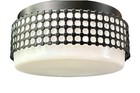 Vintage 1960   s-70   s Retro Mid Century Geometric Caged Black White Light Fixture