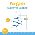 Funsicle 42 Inch Surestep 3 Stair Outdoor Above-ground Swimming Pool Ladder