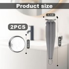2pcs Bathroom Sink Pop Up Stoppers  Chrome Plug Medium  Gray 
