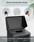 Metal Key Drop Box For Outside Security Donation Box With Combo Lock Black