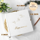 Photo Album 4x6 200 Photos With Writing Area  200 Pockets Picture Album  Suede C