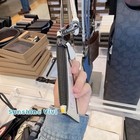 Nwt Coach Refined Pebble Leather Zip Lanyard Card Case Caj45 Chalk