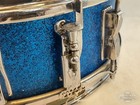 Ludwig  Vintage  1960 S Trans Badge  Jazz Festival 14  5    Blue Sparkle