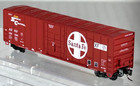 Micro-trains Z Scale 50  Rib Side Box Car Atchison  Topeka   Santa Fe 51100274