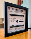 Virginia Class Block V With Vpm  Submarine Memorial Display Shadow Box  Ssn-803