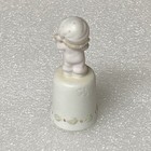 Precious Moments 1993 Porcelain Thimble Figurine Girl W  Cookie Pmi  530182