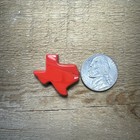 Beautiful Red Rosarita Texas State Shape Cabochon Super Bright Red 