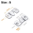 2 Sizes Stainless Steel Interlock Hanging Buckle Accessories 5  10 Pairs