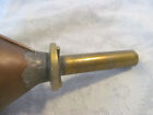 Primitive Antique 1893 H  Strater   Sons Huge Copper   Brass Funnel 9 25  Long