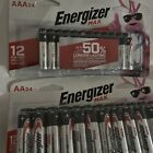 New  24 Aa   24 Aaa  Energizer Max Alkaline Batteries 24 Pack 12-2036 Fast Ship 