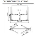 Agt 10000lb 2-post Hydraulic Auto Car Lift 220v Truck Hoist Symmetric Arms New