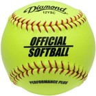 Diamond Sports 6-gallon Black Ball Bucket With 18 12ysc 12-inch Yellow Softballs