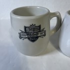 Vintage White Castle Mayer China Coffee Mugs Set Of 2 Different Variations