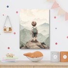 Baby Boy Nursery Wall Decor  Boy Adventure Toddler Room Decor  Watercolor Mou   