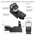 Tactical Holographic Reflex Red Green Dot Sight Scope 4 Types Reticle 20mm Rail