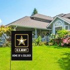 Us Army Home Of A Soldier Small Garden Flag