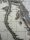 Egypt Cooper 1811 Nile Delta Cairo Suez Red Sea Map Hand Color Original Antique