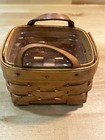 Vintage Longaberger Handmade Sweet Basil Basket  1993 With Liner