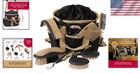 All-in-one Horse Grooming Kit  7 Essential Tools With Carry Tote  Black beige