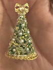 0oak  1 12 Scale Christmas Tree Pearls Gold Garland Fine Miniature Art Decor