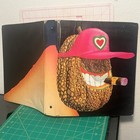 Melon Man Vintage 60   s Unknown 3 Ring Binder Unique Mod Stuart Hall Cantaloupe