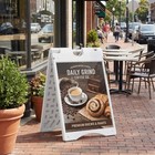 22  X 28  Folding A-frame Sandwich Board Sidewalk Sign  White