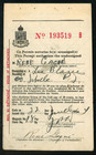 Quebec Liquor Commission Permit To Purchase Alcohol And Spirits 1944-45    L164
