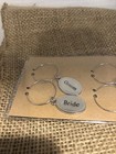 Brand New Sealed Crate   Barrel Wedding Bridal Party Metal Wine Charms 4