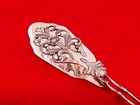 Marthinsen Norway Sterling Silver Viking Rose Toast Tongs Oq-20