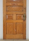 Antique 7 Panel Chestnut Entry Door 82 875 X 35 75 In 