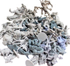 Random 1 Lb  Lot Of Factory Rejects Miniature Game Figure Pieces Kitbashing B St
