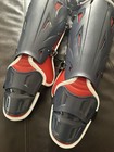 New Nike Diamond Elite Baseball Catcher Leg Guards Thunder Blue dragon Red 17 