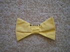 C  1960-70s Girl Scouts Of America Pin-on Yellow Bow Tie