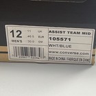 Vintage Converse Assist Team Mid White Blue Basketball Men s Shoes Size 12 New