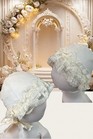 Vintage Antique 4 Pc Ivory Christening Gown With Pearls Victorian Lace Bonnet