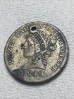 U s  Merchant Token 1849  Md-125  Pyfer   Co  Balt  Md brass  Holed  Vf xf  Rare