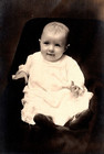 Vintage Old Picture Real Photo Postcard Antique Pretty Baby Child Infant Dress
