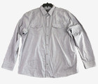 Gibson Trading Company Mens Xxl Western Shirt Striped Long Sleeve Pearl Snaps