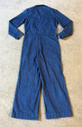 Vtg 70s Sears Women s Denim Coveralls Wide Leg Jump Suit - Size M l