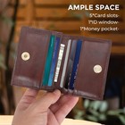 Rfid Blocking Front Pocket Minimalist Slim Leather Bifold Wallet Credit Card    
