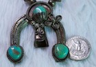 Navajo Naja Necklace W  Turquoise Sterling