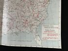 1891 Antique Color Railroad Map Railway Construction In 1891