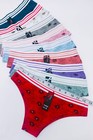 6-12 Women Bikini Cheeky Hispter Panties Undies 95  Cotton Active Wear 3053 S-xl