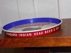 Vintage Iroquois Indian Head Beer And Ale Metal Tray