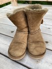 Ugg Australia Sheepskin Chestnut Mini Bailey Buttons Boots Women   s Eu 38 Us 7 M