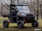 Superatv Clear Flip Down Windshield For Polaris Ranger Xp 900   Crew   2013  