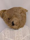 Antique 26  Mohair Teddy Bear W 1 Glass Eye Nightgown To Fix   Love 1950s