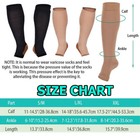 Copper Zipper Compression Socks Support Graduated Stockings Men Women 20-30mmhg
